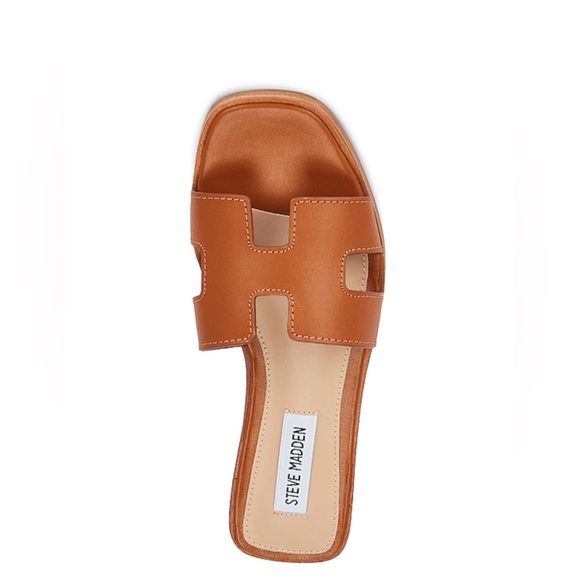 Steve Madden Hadyn Slide in Cognac 9.5M - Picture 7 of 8
